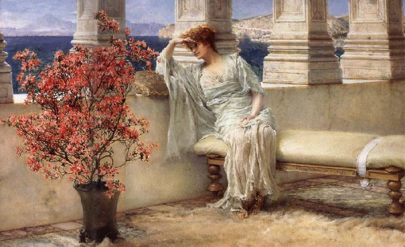 Sir Lawrence Alma-Tadema,OM.RA,RWS Her Eyes are with Her Thoughts and They are Far away China oil painting art